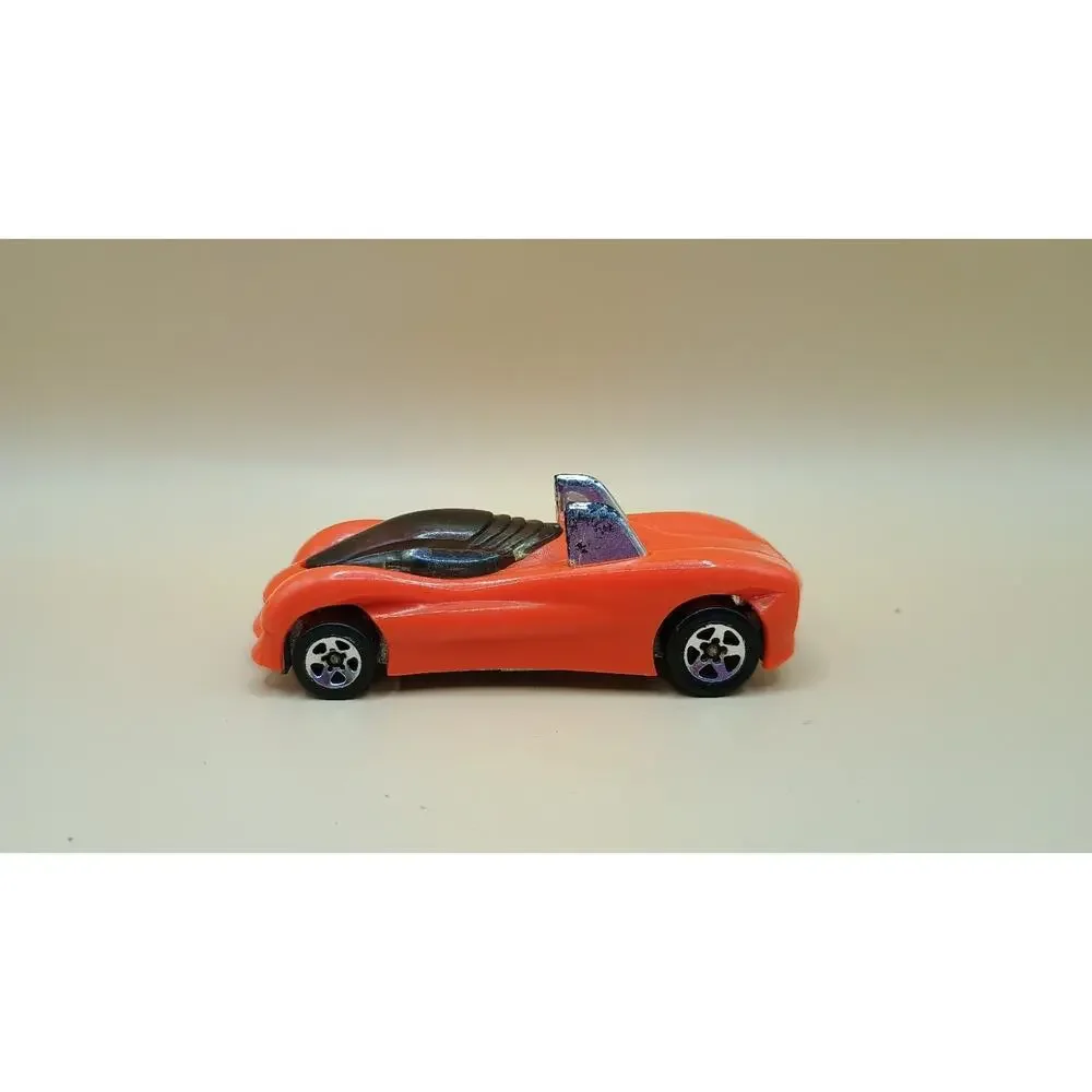 1995 HOT WHEELS POWER PIPES ORANGE W/ CHROME FINS